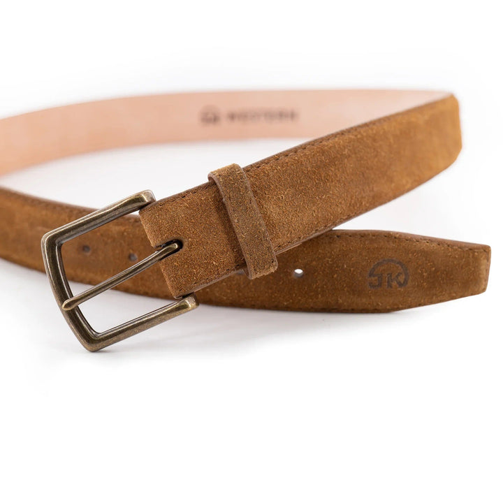 The Buck Belt - Dune Waxed Suede