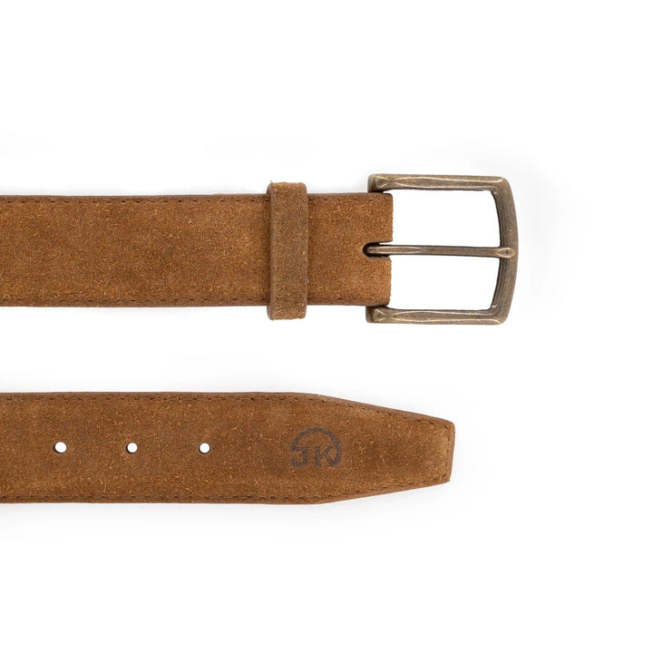 The Buck Belt - Dune Waxed Suede