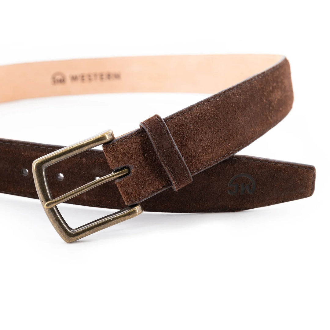 Suede Belt - Chocolate