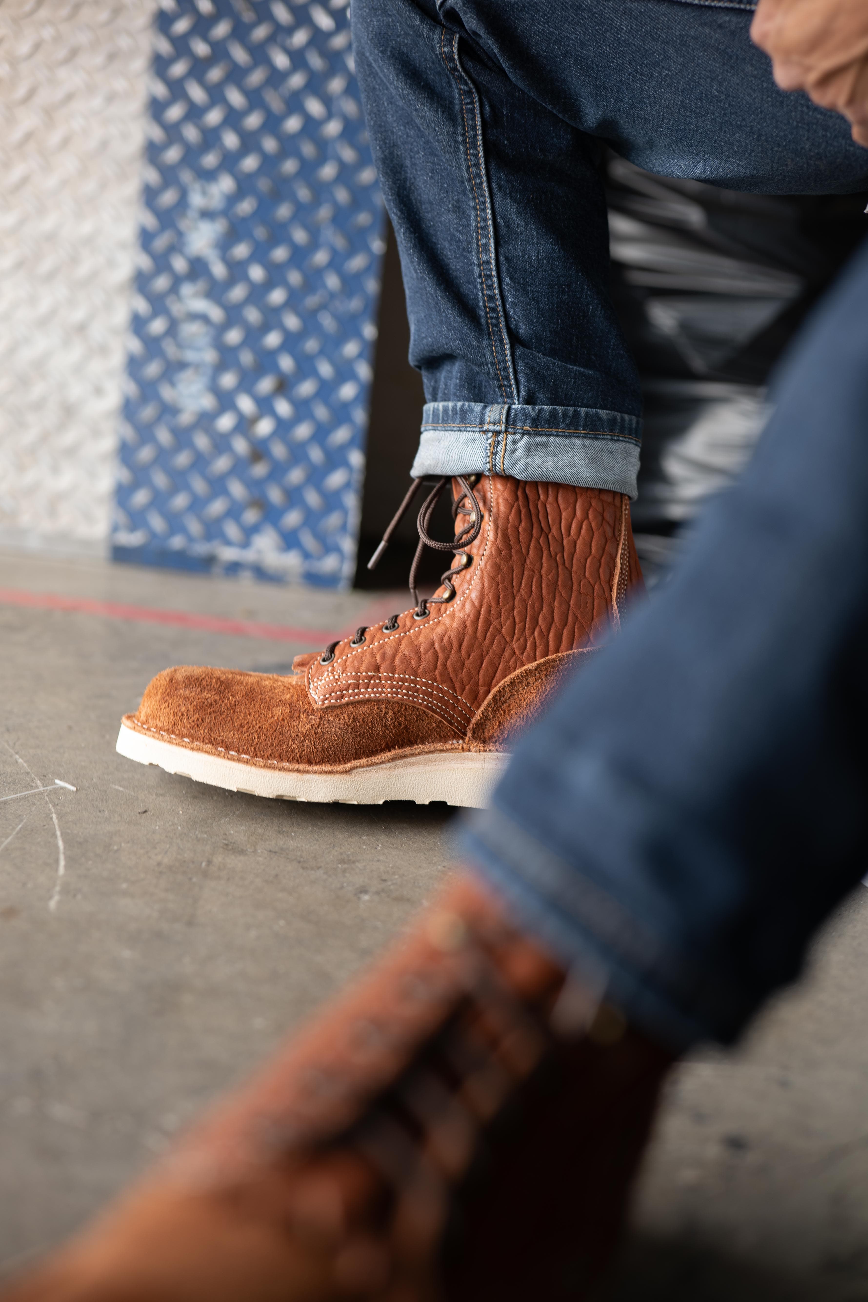 ounce lower handmade JK ウール90％　ブラウン JK Boots - The Best Leather Work Boots