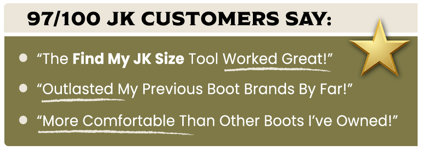 JK Boots Product Trust Badge