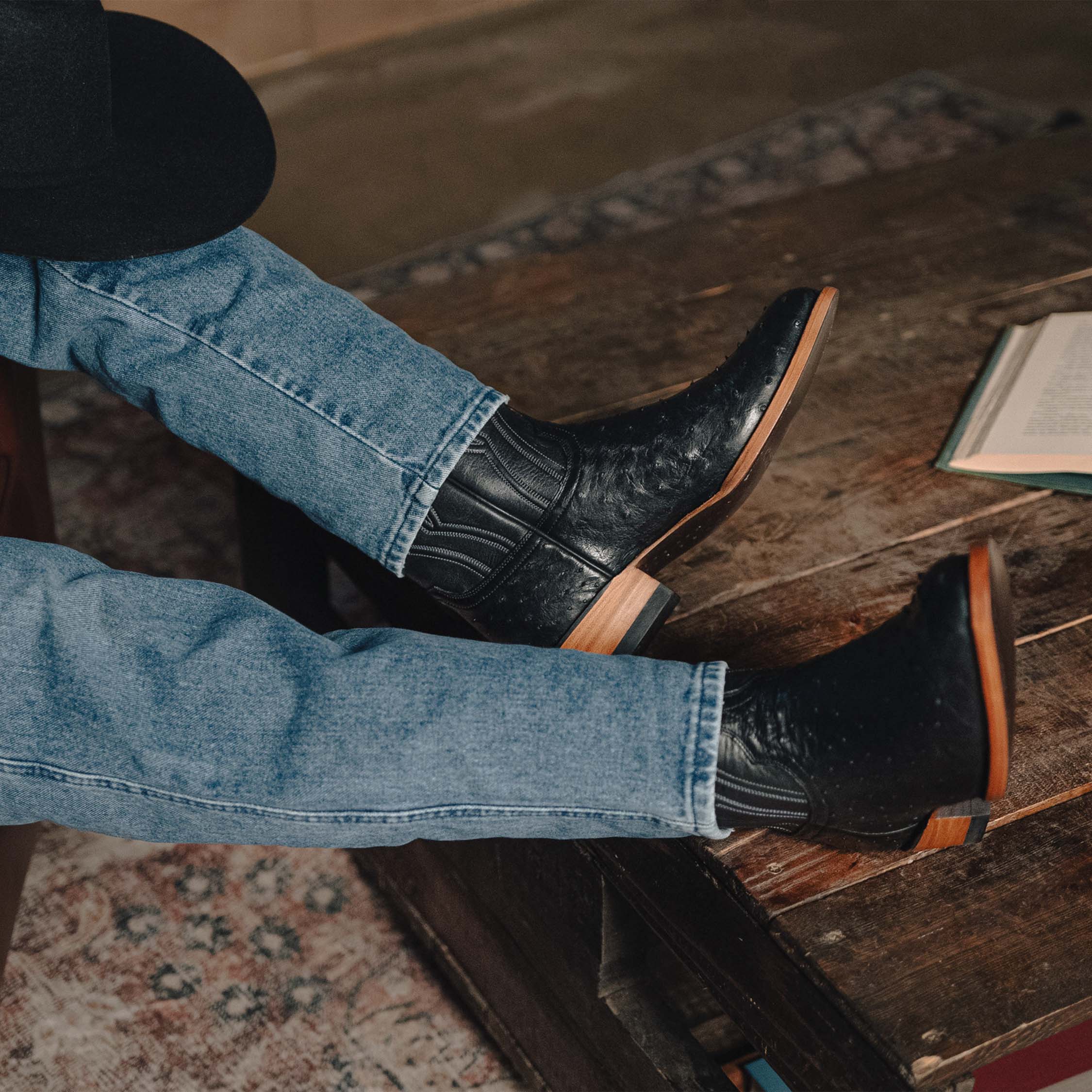 The Doc - Midnight FQ Ostrich – JK Boots