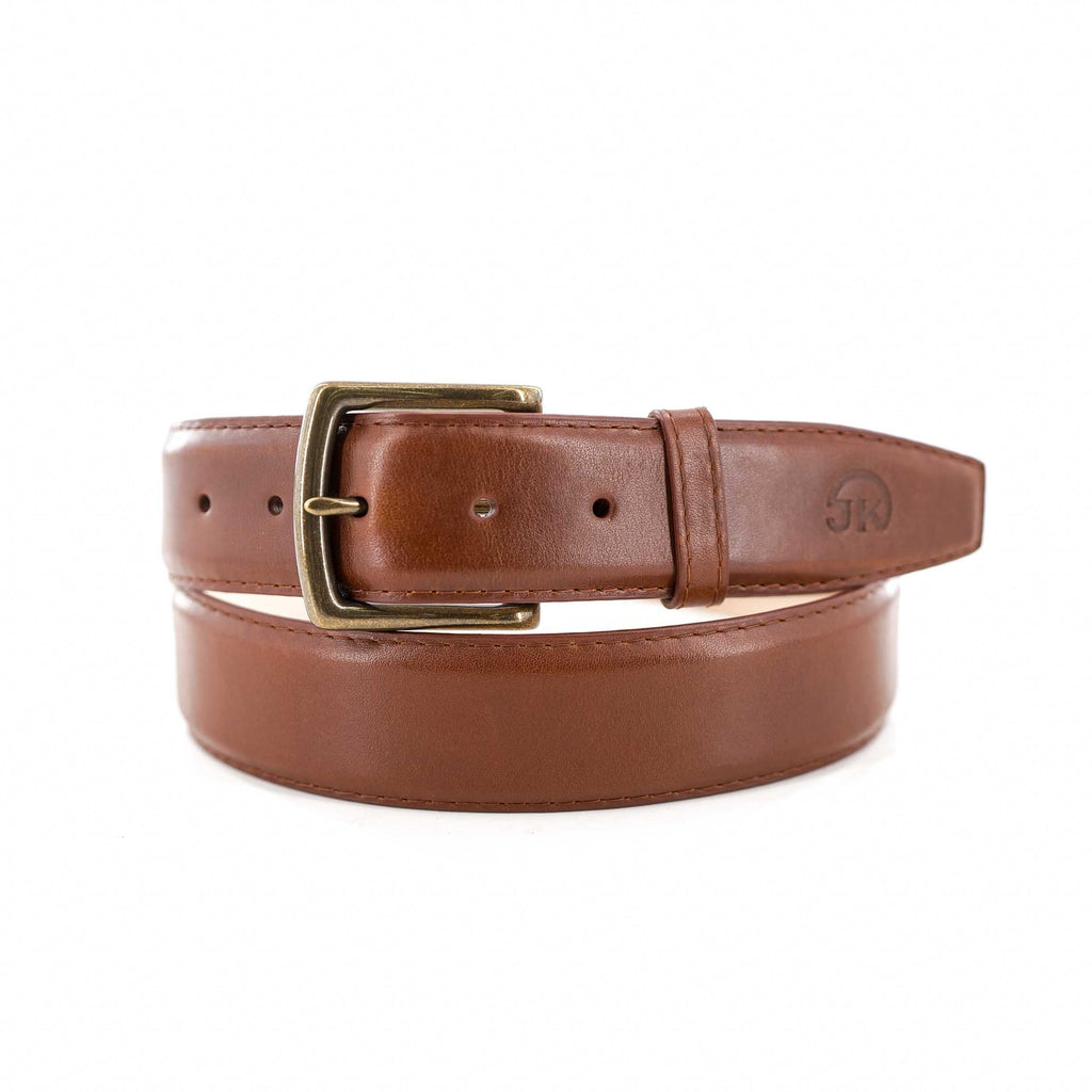[RRACE] / ☆ Cow Leather Western Belt / Brown Cowhide Belt - Redwood – JK Boots