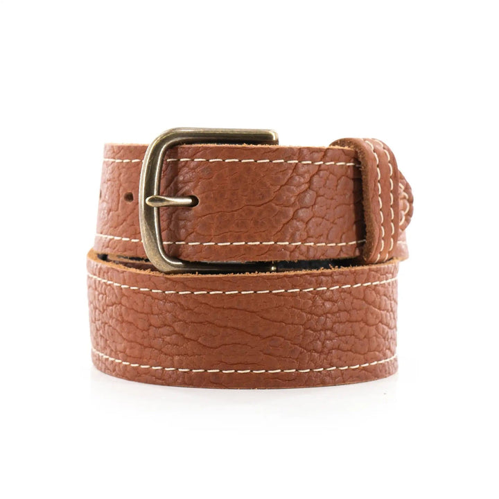 Smooth Canyon Bison Leather Belt