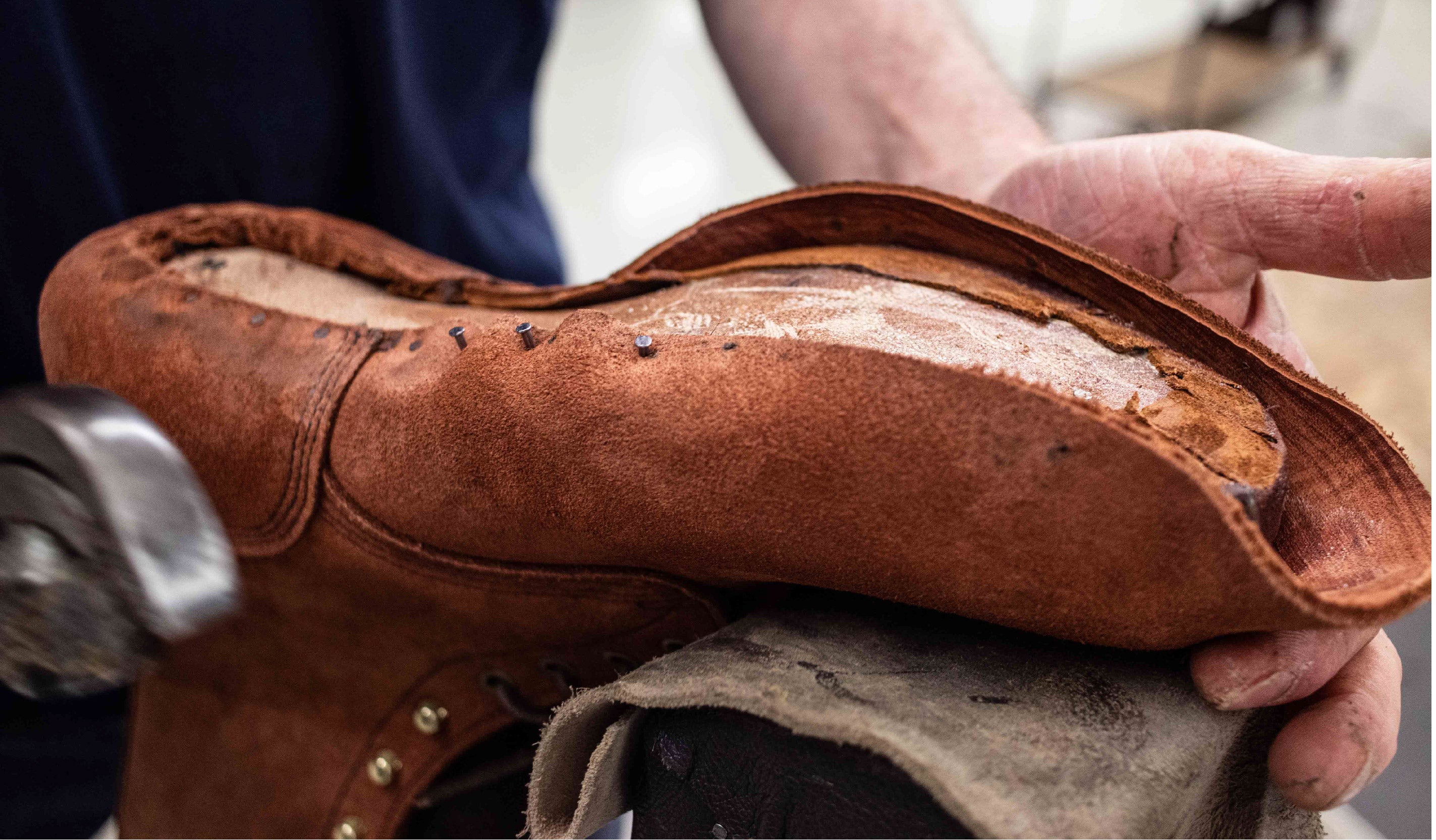 Leather store boot dressing