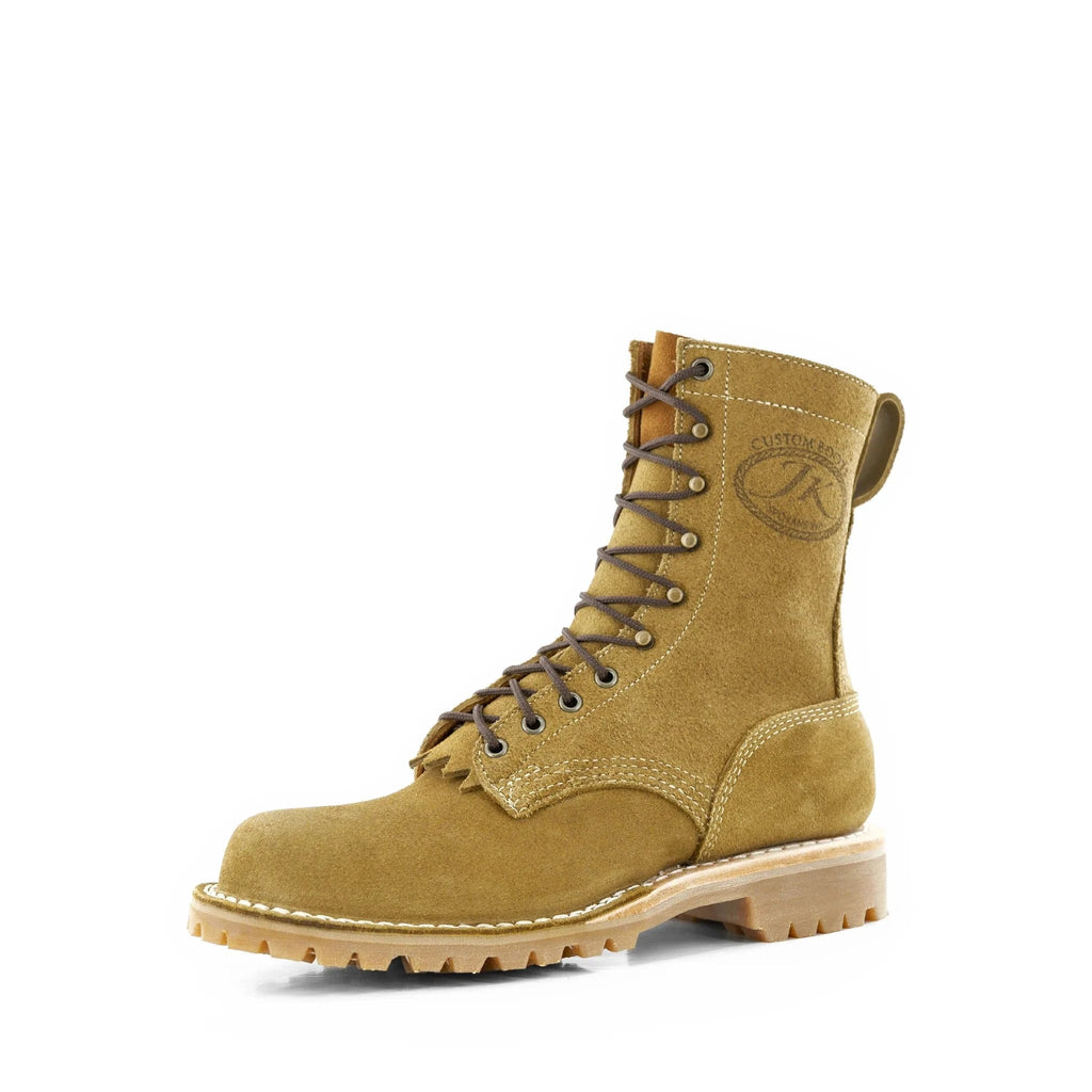 【KOOLOSET】[handmade] Real Leather Rough Boots O.T. - Coyote (Roughout) – JK Boots