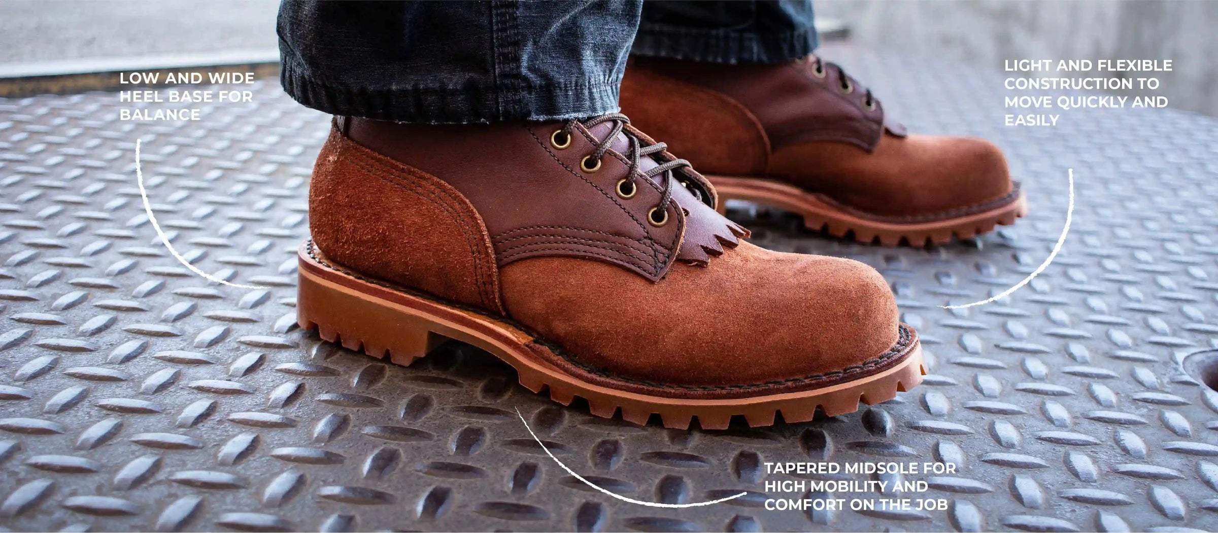 High heel 2025 construction work boots