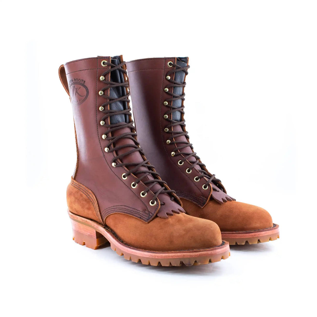 the superduty honey work boot from jk boots in redwood 02
