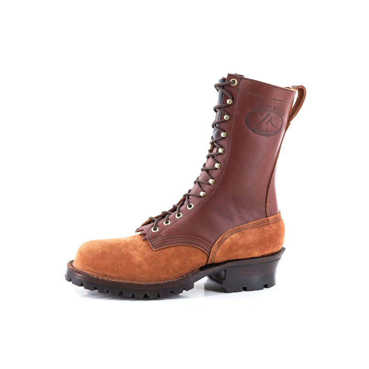 the superduty work boot from jk boots in redwood 01