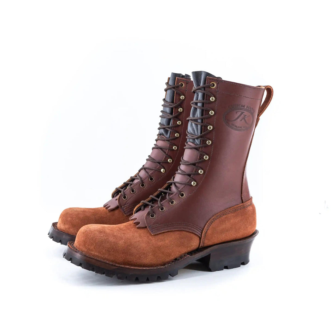 the superduty work boot from jk boots in redwood 02