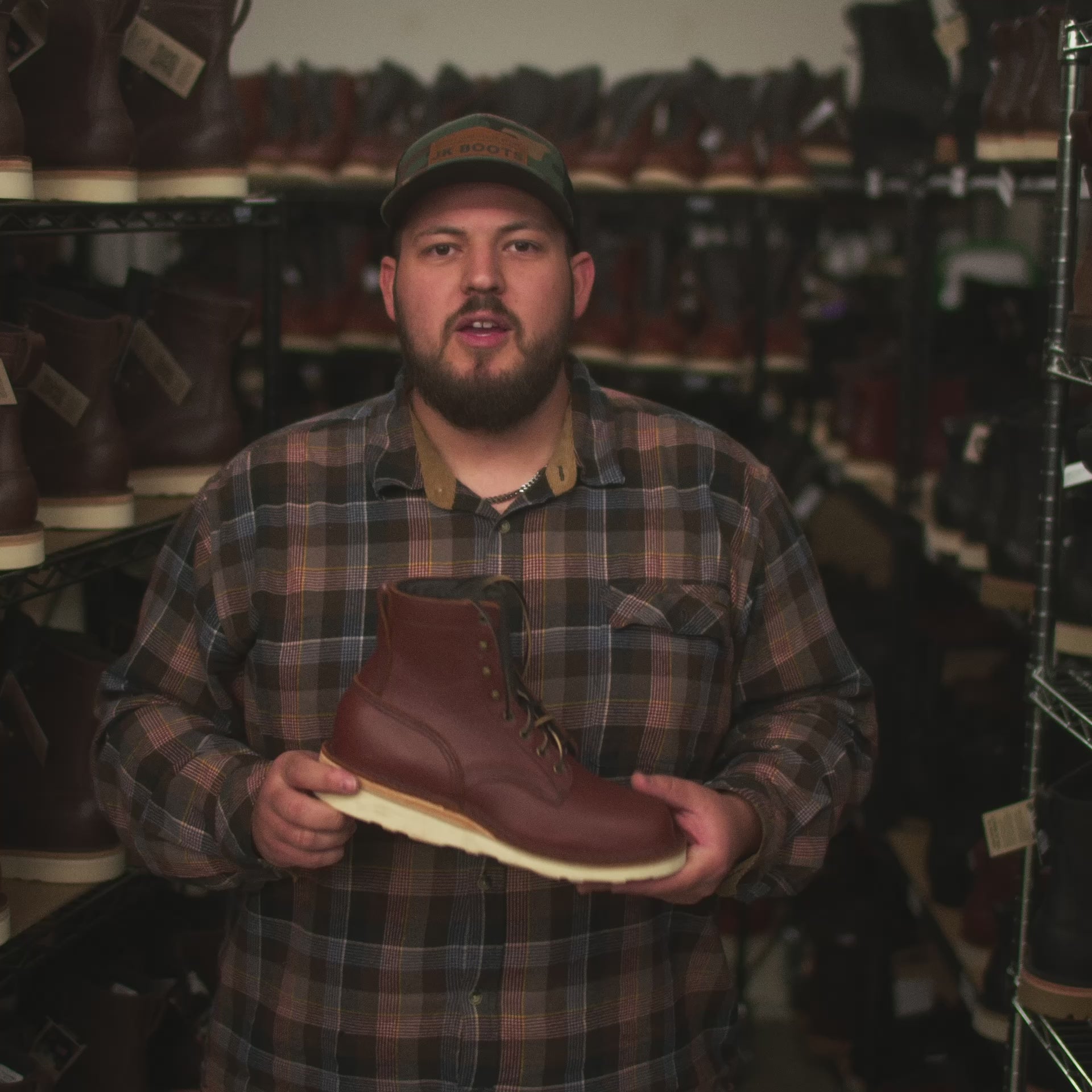 フルフェイス、ブーツ Forefront (Safety Toe) - Brown – JK Boots