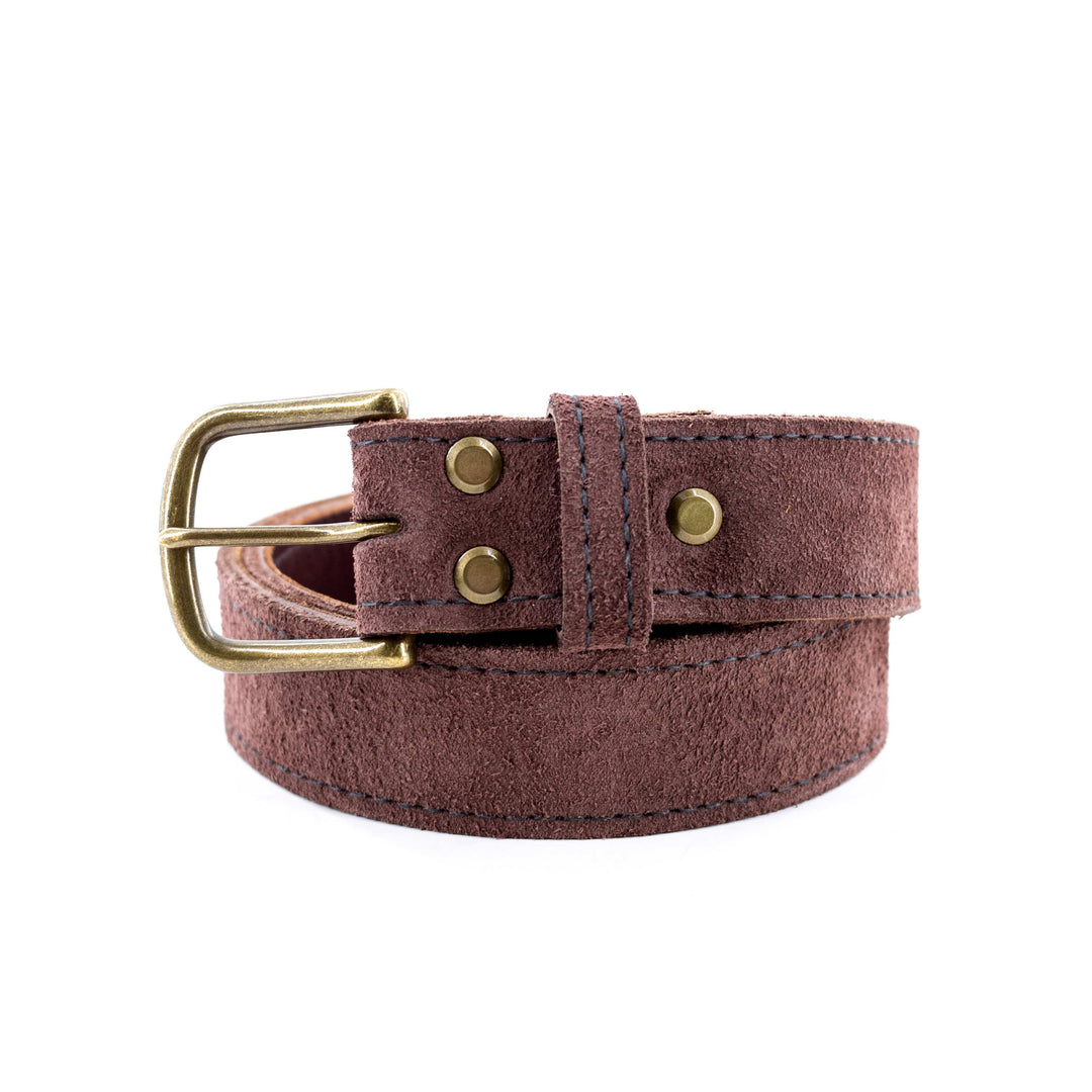 Rough Brown Leather Belt