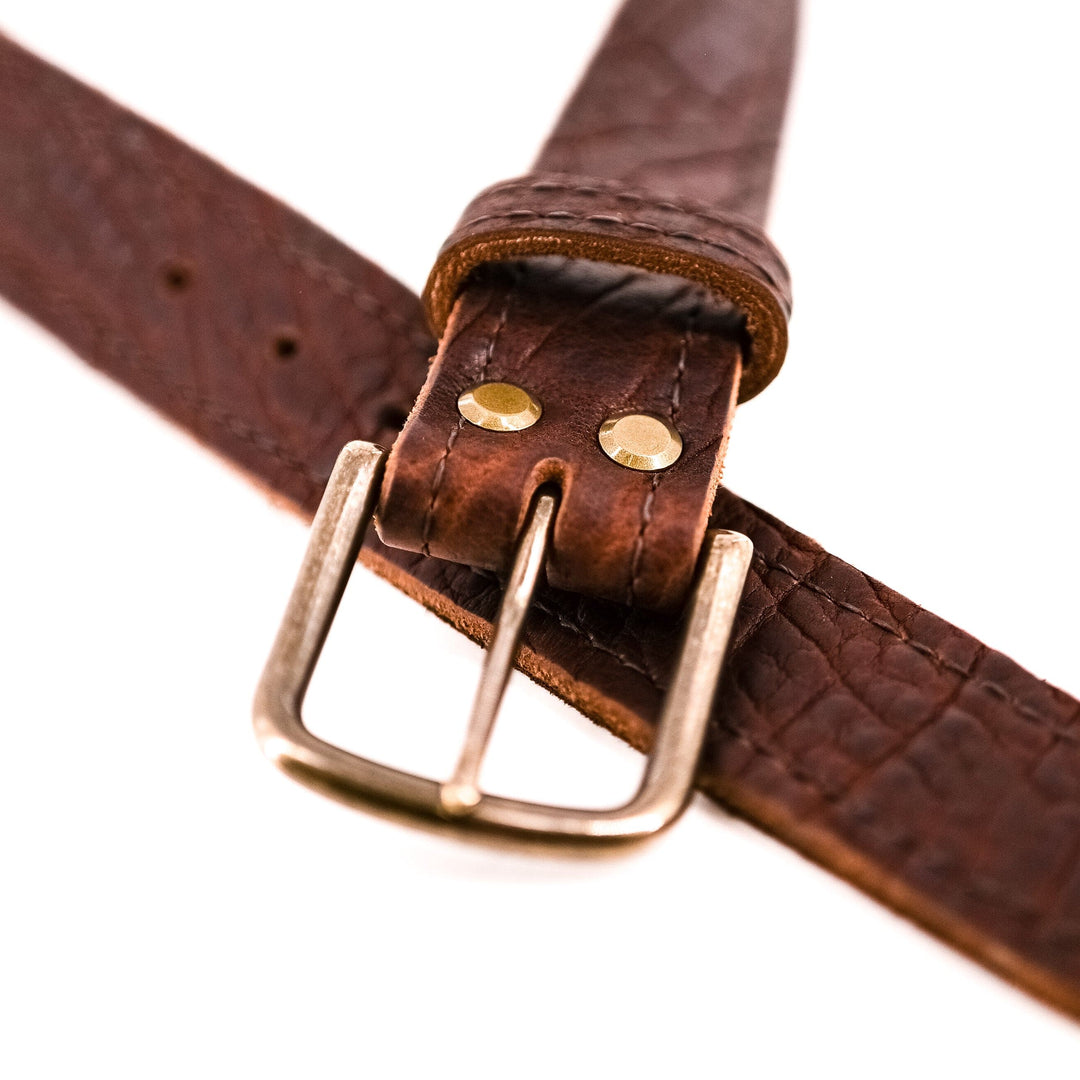 Smooth Bison Leather Belt